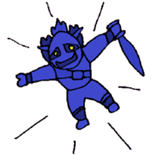 KM14 Hunter Noh Mask sticker #7838270