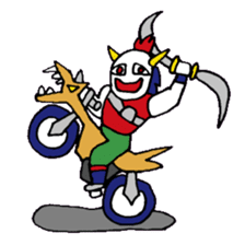 KM14 Hunter Noh Mask sticker #7838276