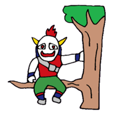 KM14 Hunter Noh Mask sticker #7838280