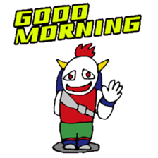 KM14 Hunter Noh Mask sticker #7838285