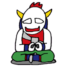 KM14 Hunter Noh Mask sticker #7838286