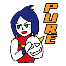 KM14 Hunter Noh Mask sticker #7838288