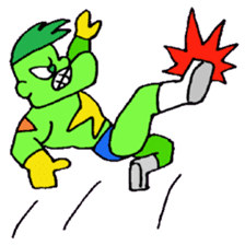 KM17 Beans Fighter Edamame sticker #7858656