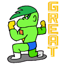 KM17 Beans Fighter Edamame sticker #7858666