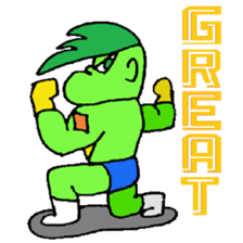 KM17 Beans Fighter Edamame sticker #7858666