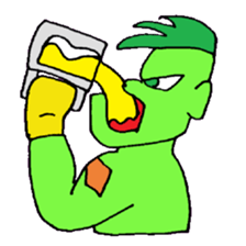 KM17 Beans Fighter Edamame sticker #7858670