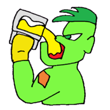 KM17 Beans Fighter Edamame sticker #7858670