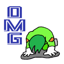 KM17 Beans Fighter Edamame sticker #7858672