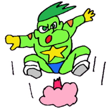 KM17 Beans Fighter Edamame sticker #7858682