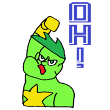 KM17 Beans Fighter Edamame sticker #7858683