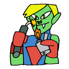 KM10 Chupacabra Man sticker #7863800