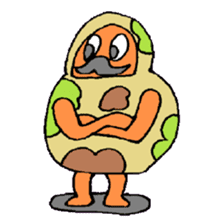 KM25 Soldier Daruma sticker #8733415