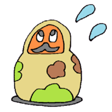 KM25 Soldier Daruma sticker #8733443