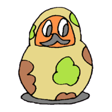 KM25 Soldier Daruma sticker #8733449