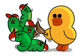 LINE Characters Blow a Fuse sticker #41293