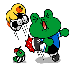 LINE Characters Blow a Fuse sticker #41296