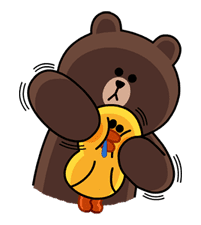 LINE Characters Blow a Fuse sticker #41299