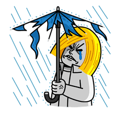 LINE Characters Blow a Fuse sticker #41304