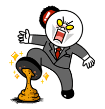 LINE Characters Blow a Fuse sticker #41305