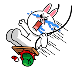 LINE Characters Blow a Fuse sticker #41309