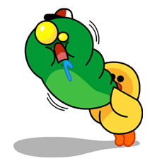 LINE Characters Blow a Fuse sticker #41312