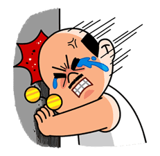 LINE Characters Blow a Fuse sticker #41313