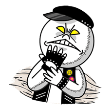 LINE Characters Blow a Fuse sticker #41321