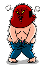 LINE Characters Blow a Fuse sticker #41326