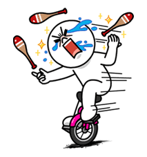 LINE Characters Blow a Fuse sticker #41327