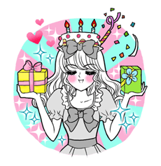 Miss. Elegant 2 sticker #6046