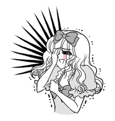 Miss. Elegant 2 sticker #6049