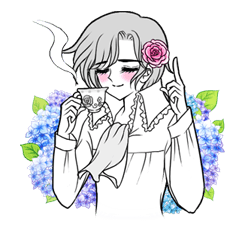 Miss. Elegant 2 sticker #6065