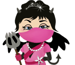 The Pink Ninja sticker #1683185