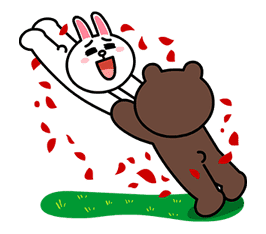 LINE Characters: Love is a Rollercoaster sticker #30416