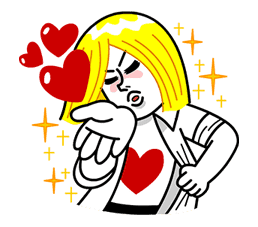 LINE Characters: Love is a Rollercoaster sticker #30419