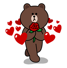 LINE Characters: Love is a Rollercoaster sticker #30435