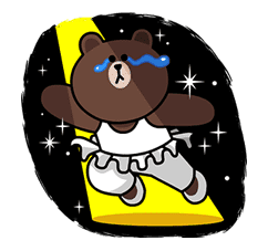 LINE Characters: Love is a Rollercoaster sticker #30443