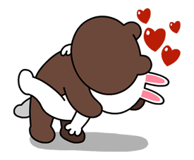 Brown & Cony's Lovey Dovey Date sticker #15048