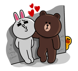 Brown & Cony's Lovey Dovey Date sticker #15050