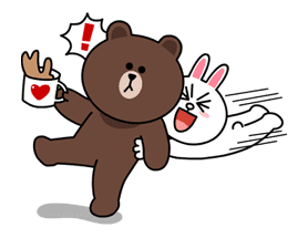 Brown & Cony's Lovey Dovey Date sticker #15051