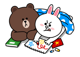 Brown & Cony's Lovey Dovey Date sticker #15052