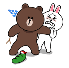 Brown & Cony's Lovey Dovey Date sticker #15056