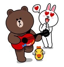 Brown & Cony's Lovey Dovey Date sticker #15057