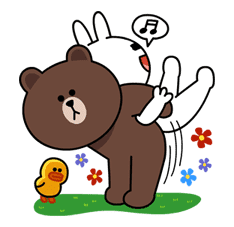 Brown & Cony's Lovey Dovey Date sticker #15058