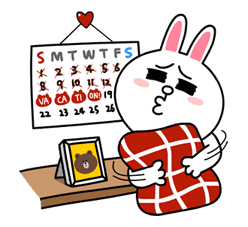 Brown & Cony's Lovey Dovey Date sticker #15060