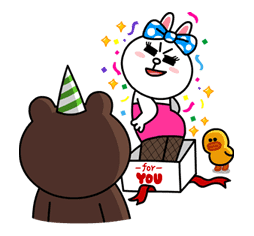 Brown & Cony's Lovey Dovey Date sticker #15061