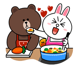 Brown & Cony's Lovey Dovey Date sticker #15062