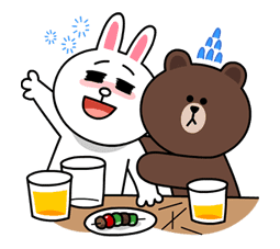 Brown & Cony's Lovey Dovey Date sticker #15066