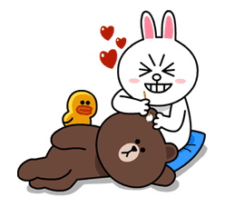 Brown & Cony's Lovey Dovey Date sticker #15068