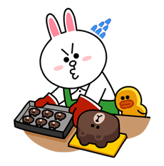 Brown & Cony's Lovey Dovey Date sticker #15070